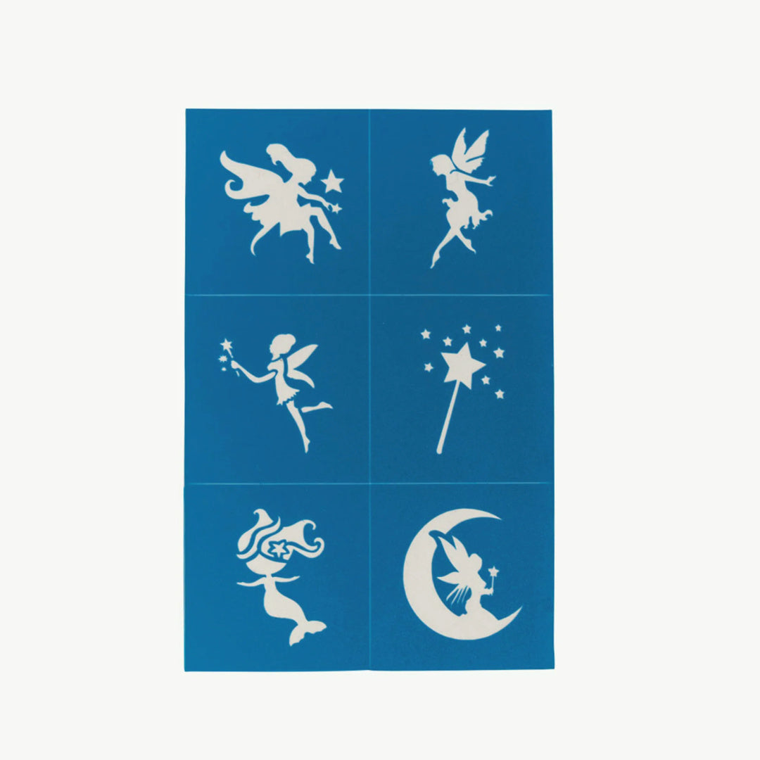 OH FLOSSY REUSABLE ADHESIVE FACE PAINT AND MAKEUP STENCILS