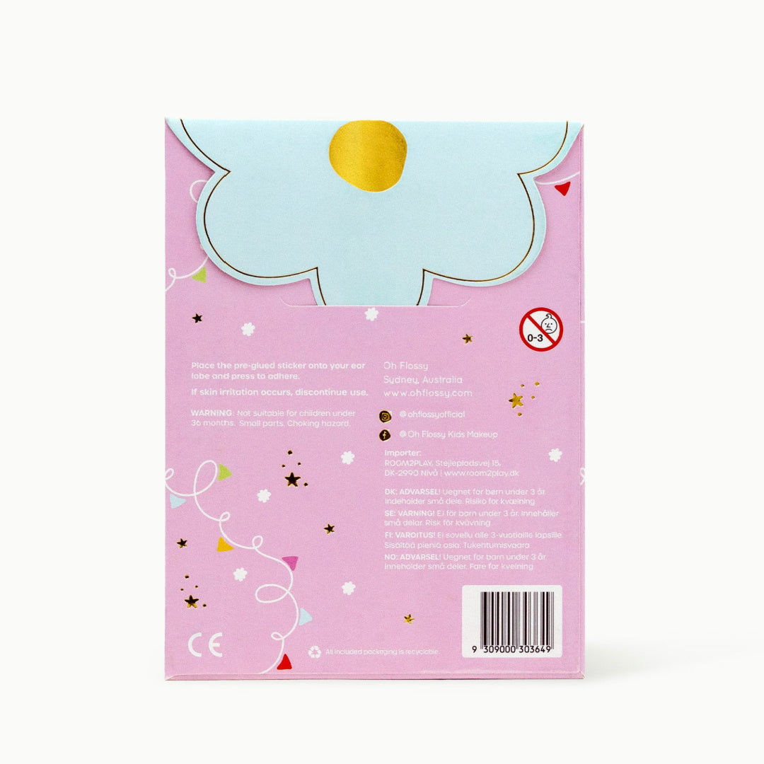 OH FLOSSY STICK ON EARRINGS