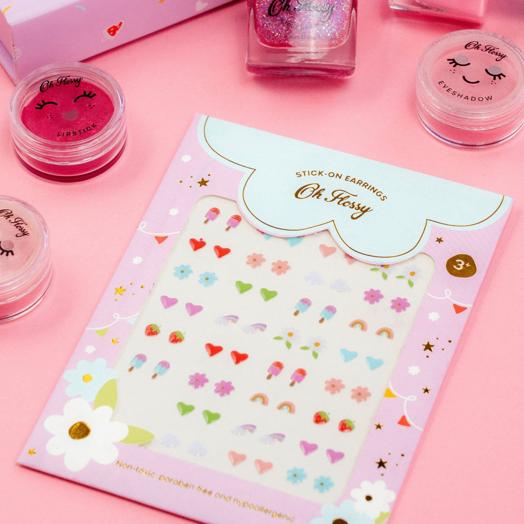 OH FLOSSY STICK ON EARRINGS