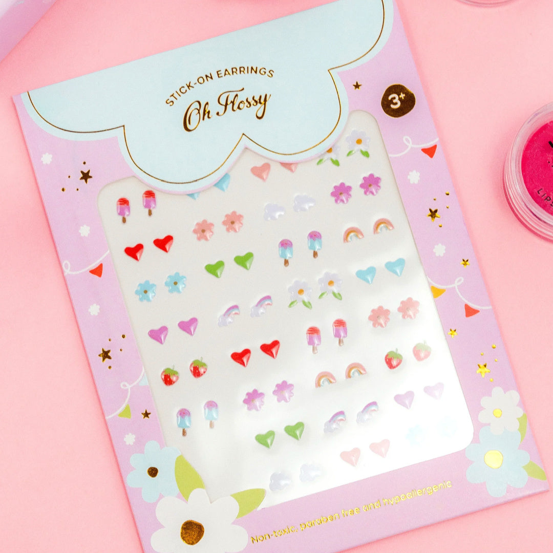 OH FLOSSY STICK ON EARRINGS