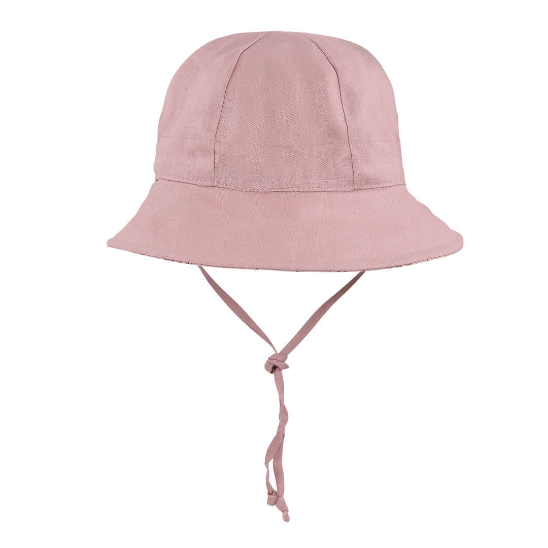 BEDHEAD HERITAGE &#39;WANDERER&#39; GIRLS PANELLED BUCKET  SUN HAT - POPPY / ROSA