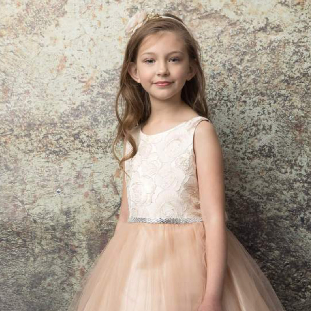 EXECUKIDS DRESS - EK78 CHAMPAGNE (PRE-ORDER)