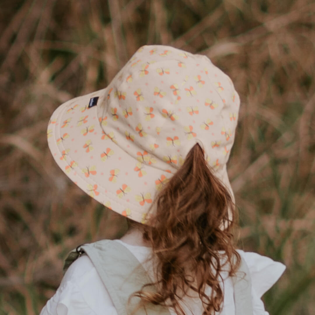 BEDHEAD KIDS PONYTAIL BUCKET HAT - BUTTERFLY