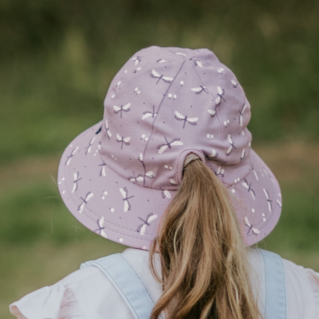 BEDHEAD KIDS PONYTAIL BUCKET HAT - DRAGONFLY