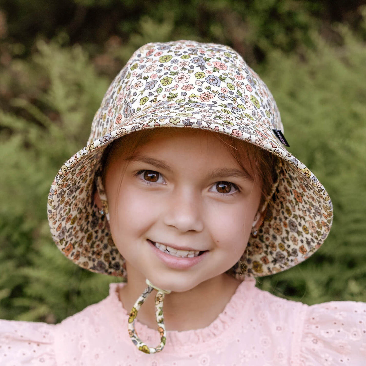 BEDHEAD KIDS PONYTAIL BUCKET HAT - FLORET