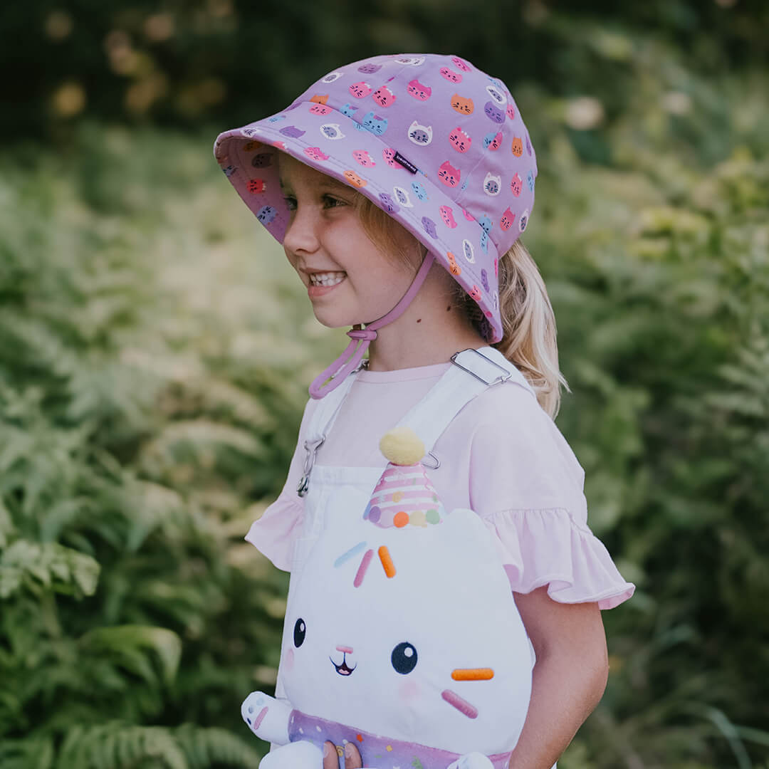 BEDHEAD KIDS PONYTAIL BUCKET HAT -  KITTY