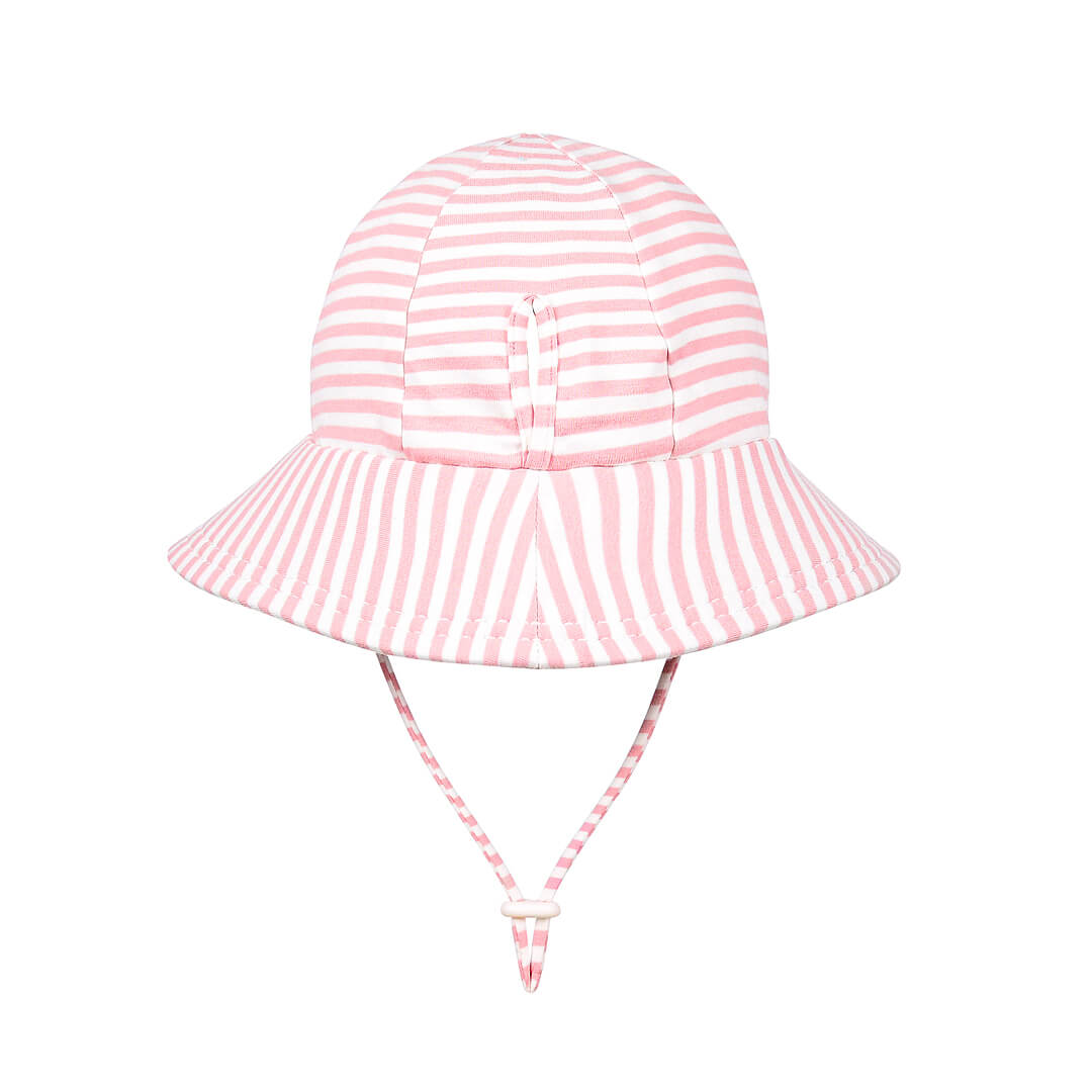 BEDHEAD KIDS PONYTAIL BUCKET HAT - PINK STRIPE