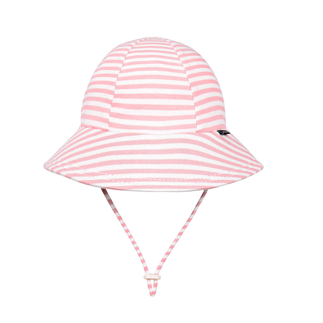 BEDHEAD KIDS PONYTAIL BUCKET HAT - PINK STRIPE