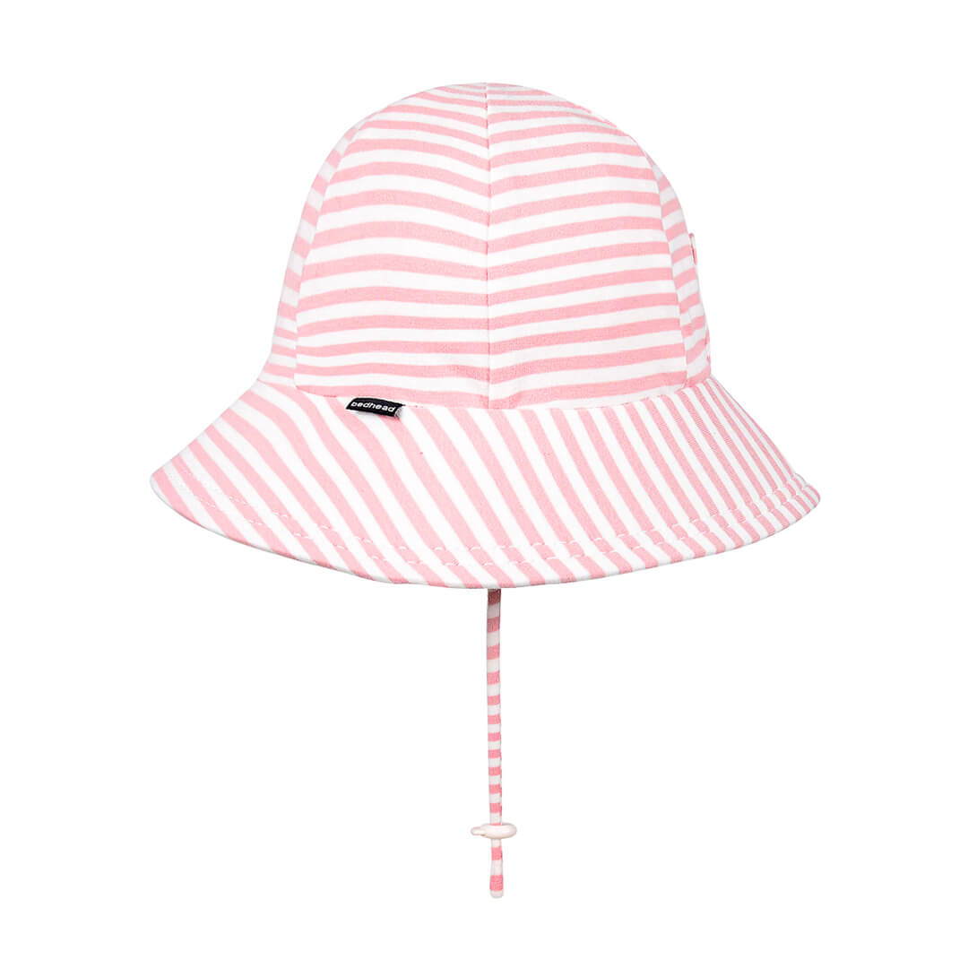 BEDHEAD KIDS PONYTAIL BUCKET HAT - PINK STRIPE