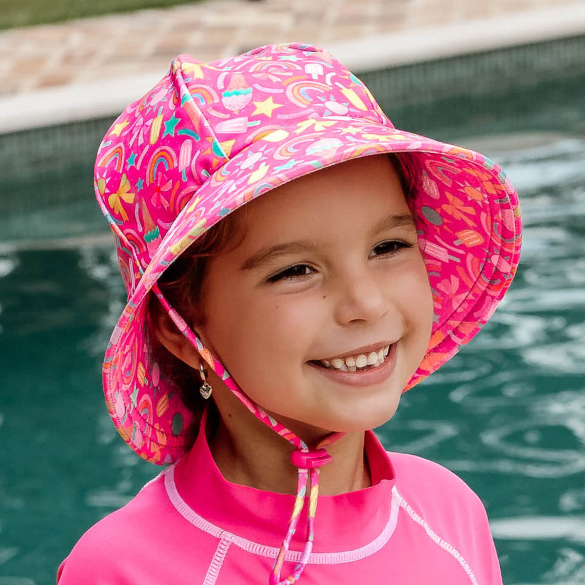 BEDHEAD KIDS UPF50+ SWIM BUCKET HAT - SUMMERTIME