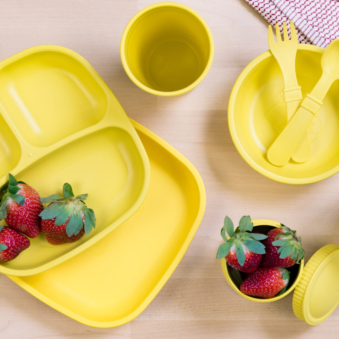 REPLAY STRAW CUP WITH REUSABLE STRAW - YELLOW