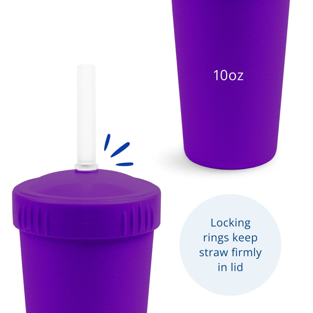 REPLAY STRAW CUP WITH REUSABLE STRAW - AMETHYST