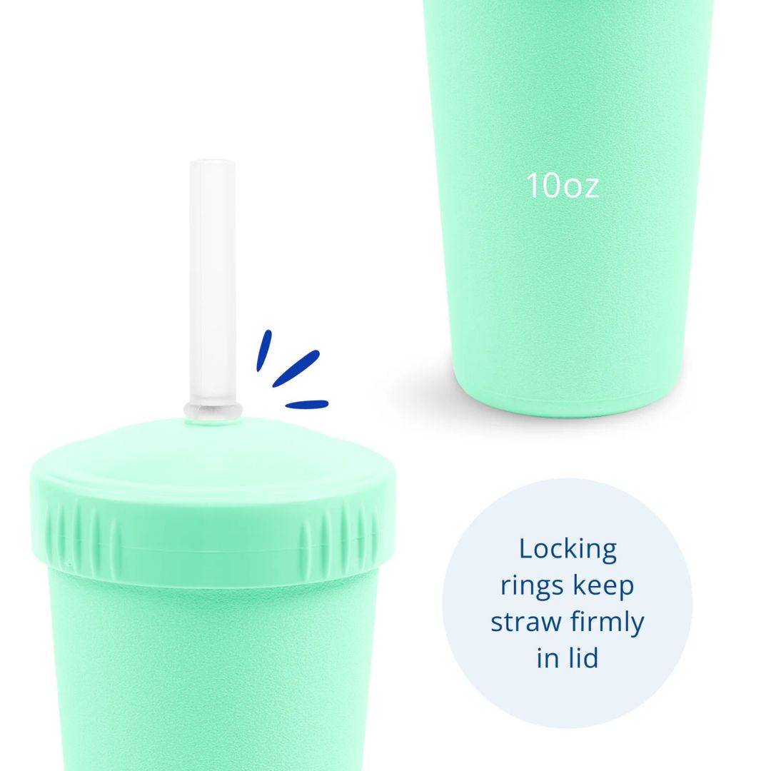 REPLAY STRAW CUP WITH REUSABLE STRAW - MINT