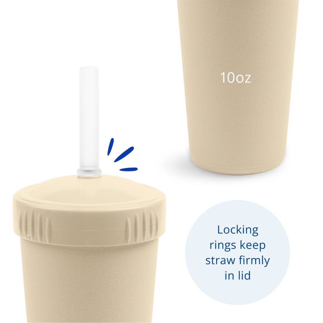 REPLAY STRAW CUP WITH REUSABLE STRAW - SAND