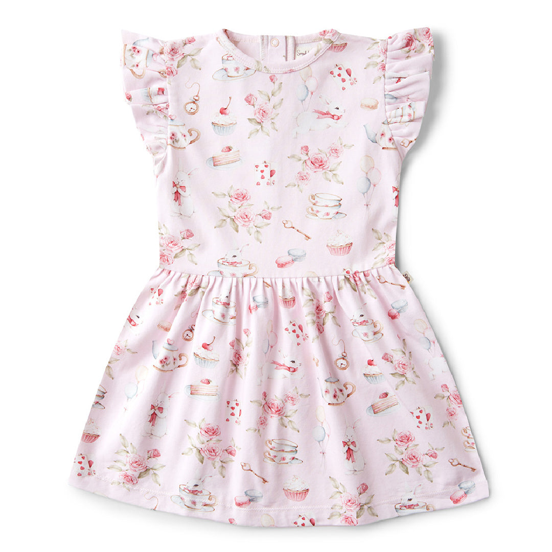 SNUGGLE HUNNY ORGANIC DRESS - ALICE&#39;S TEA PARTY