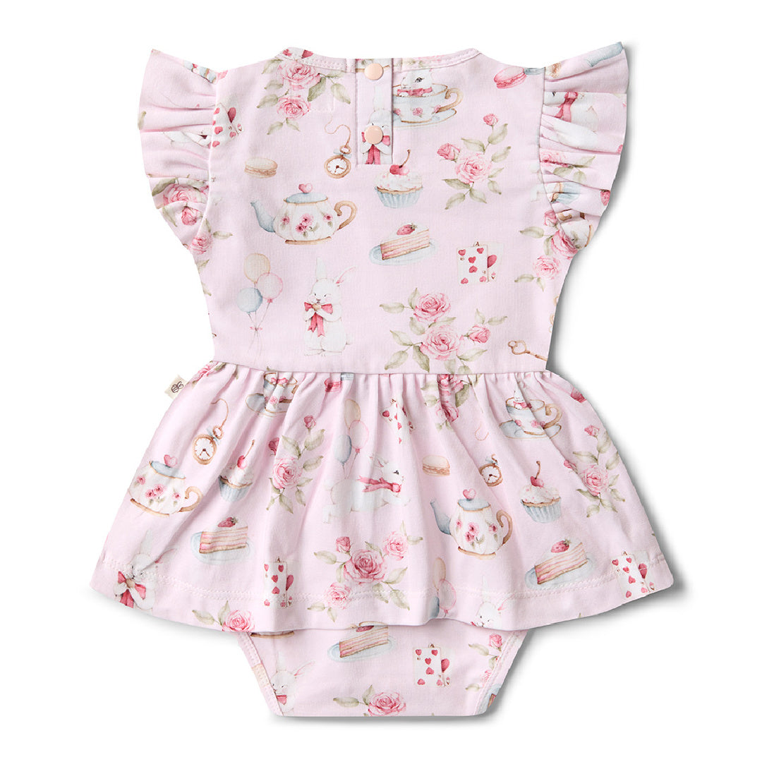 SNUGGLE HUNNY ORGANIC DRESS - ALICE&#39;S TEA PARTY