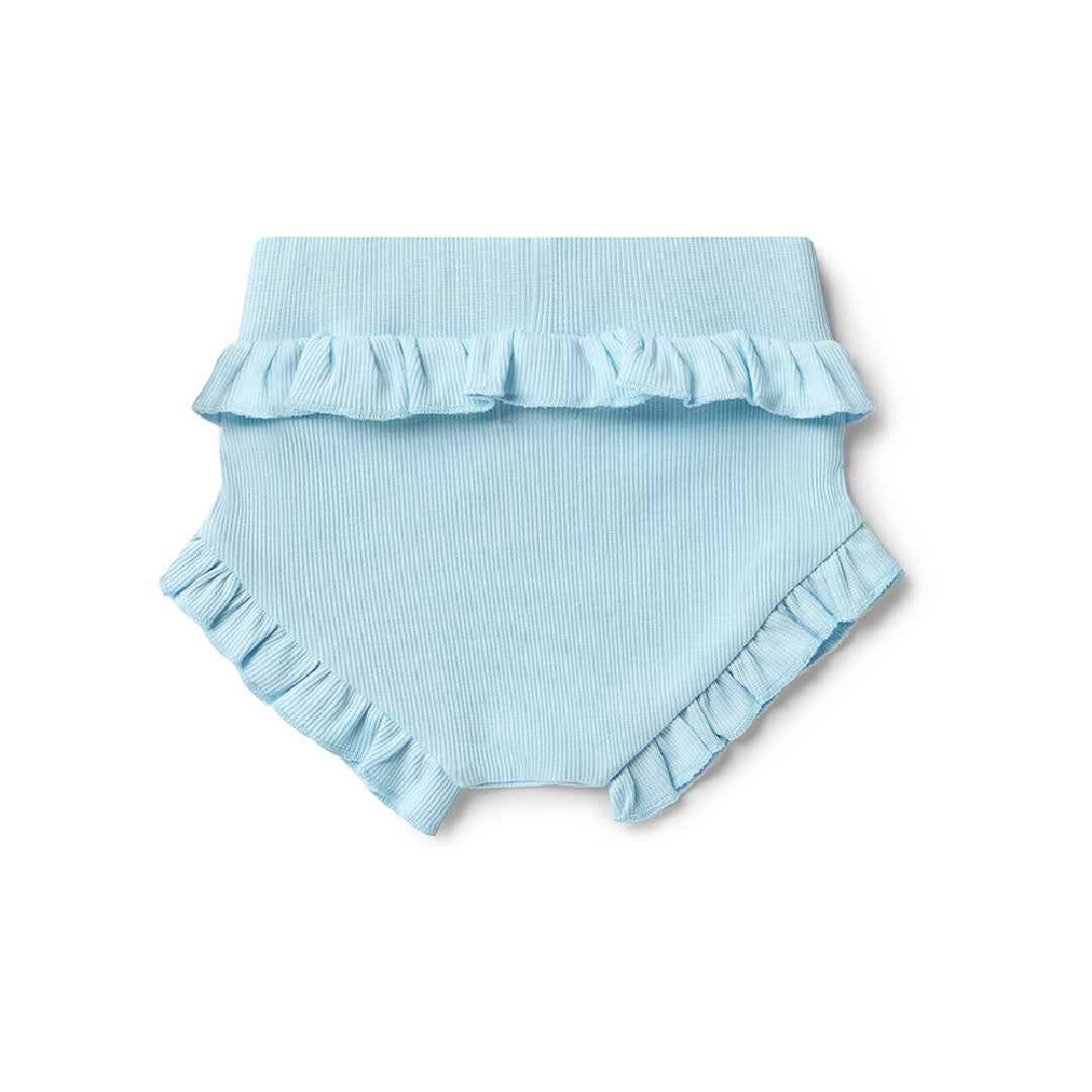 SNUGGLE HUNNY ORGANIC HIGH WAIST BLOOMERS - BABY BLUE