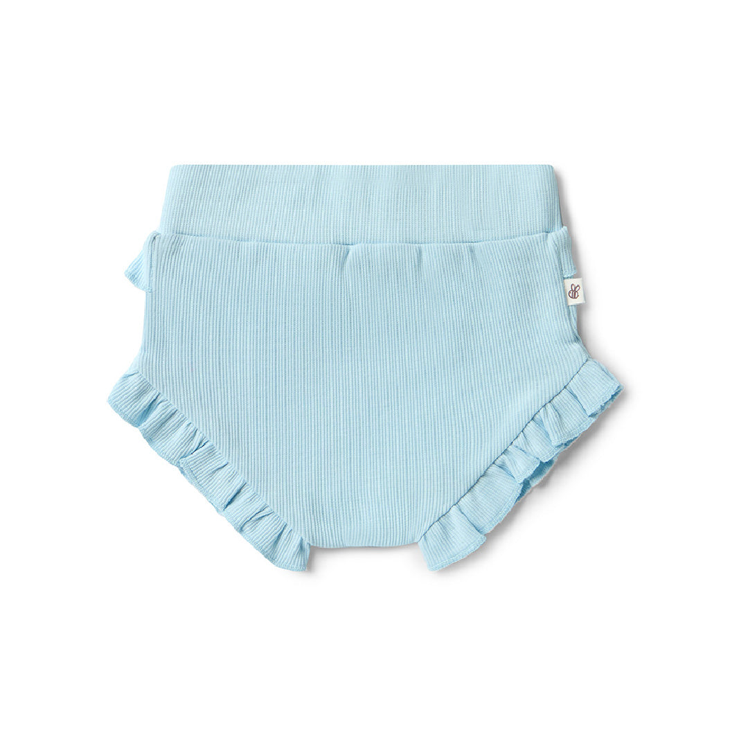 SNUGGLE HUNNY ORGANIC HIGH WAIST BLOOMERS - BABY BLUE