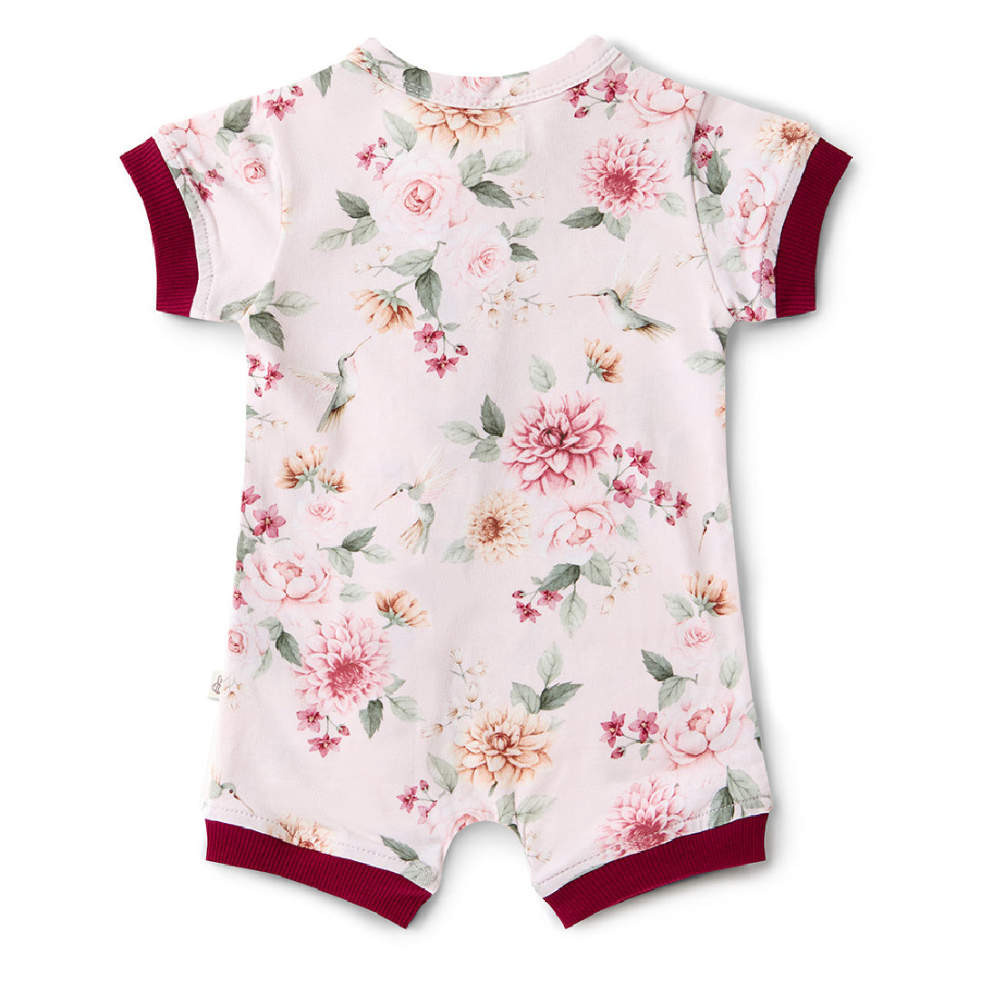 SNUGGLE HUNNY ORGANIC SNUGGLE SHORTIE -  BIRDS &amp; BLOOMS