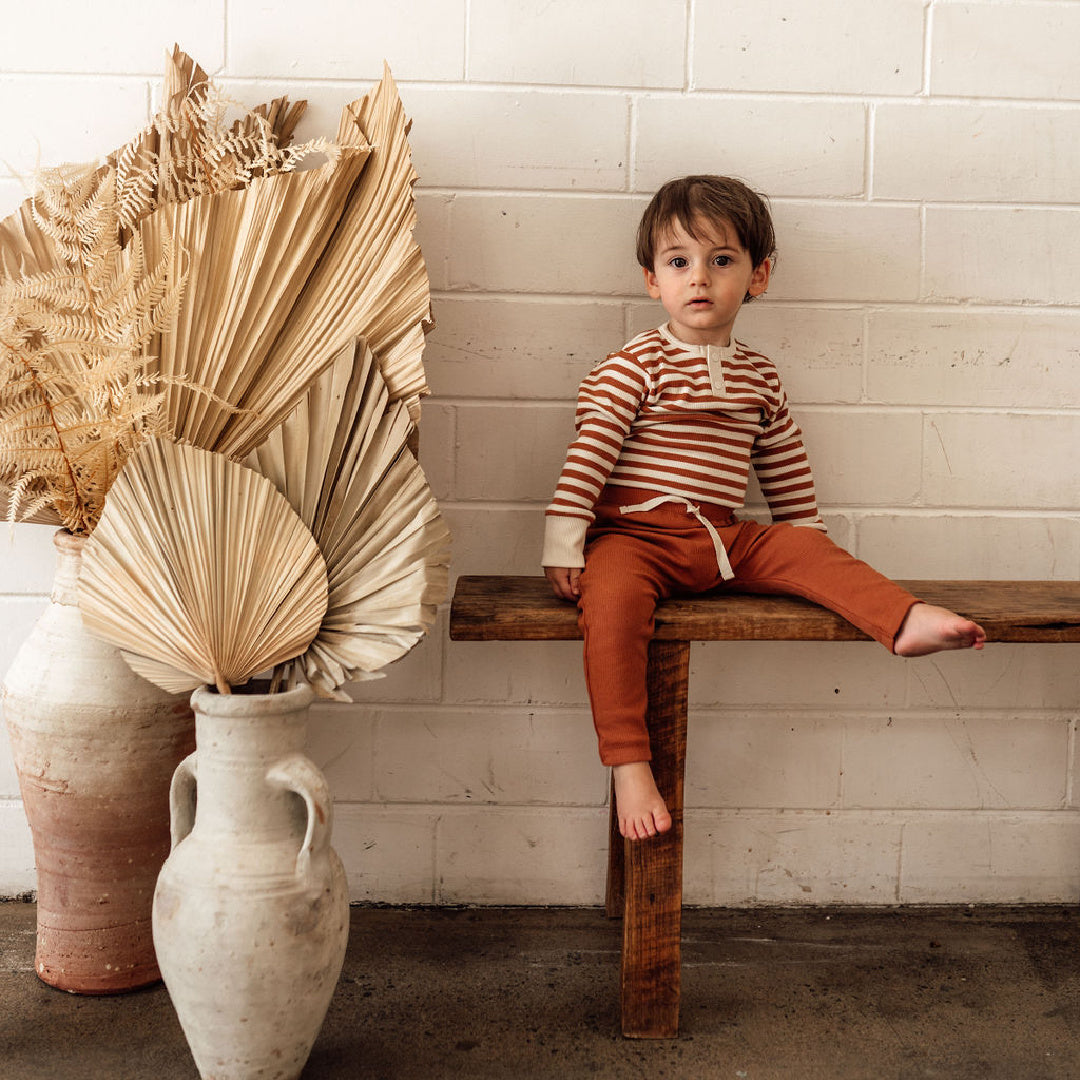 SNUGGLE HUNNY ORGANIC PANTS - BISCUIT