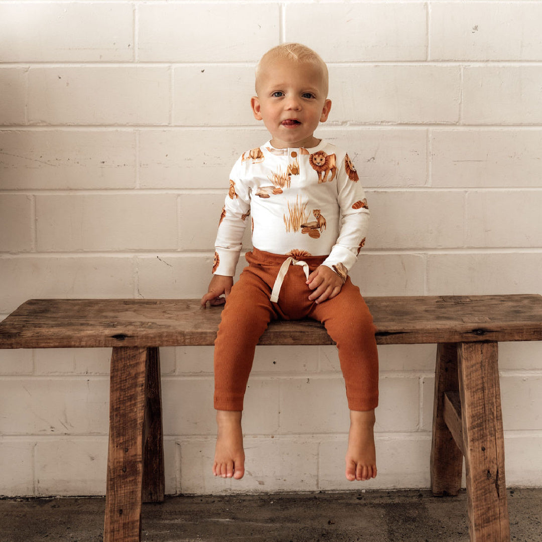 SNUGGLE HUNNY ORGANIC PANTS - BISCUIT