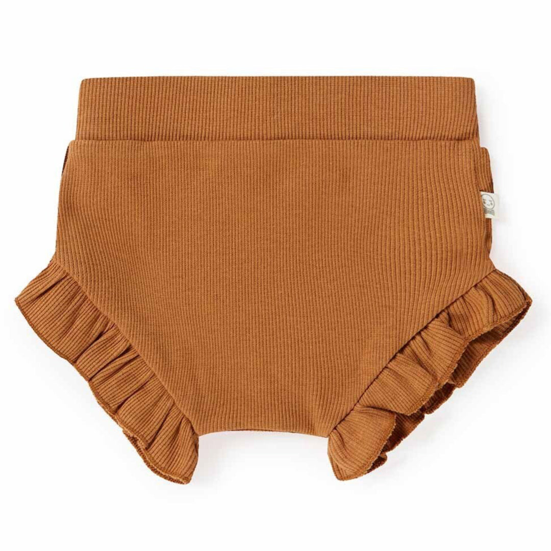 SNUGGLE HUNNY ORGANIC HIGH WAIST BLOOMERS - CHESTNUT