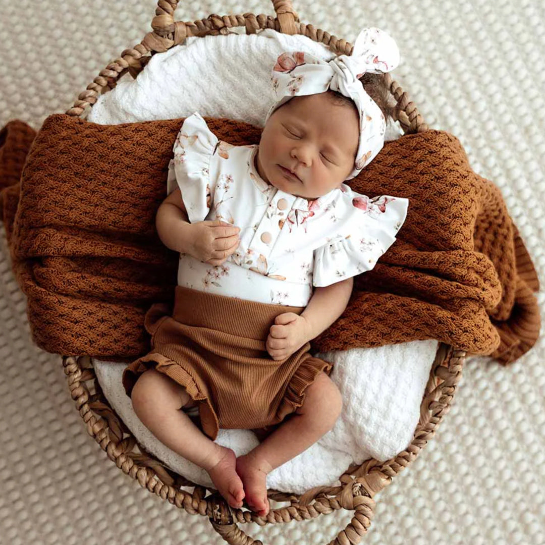 SNUGGLE HUNNY ORGANIC HIGH WAIST BLOOMERS - CHESTNUT