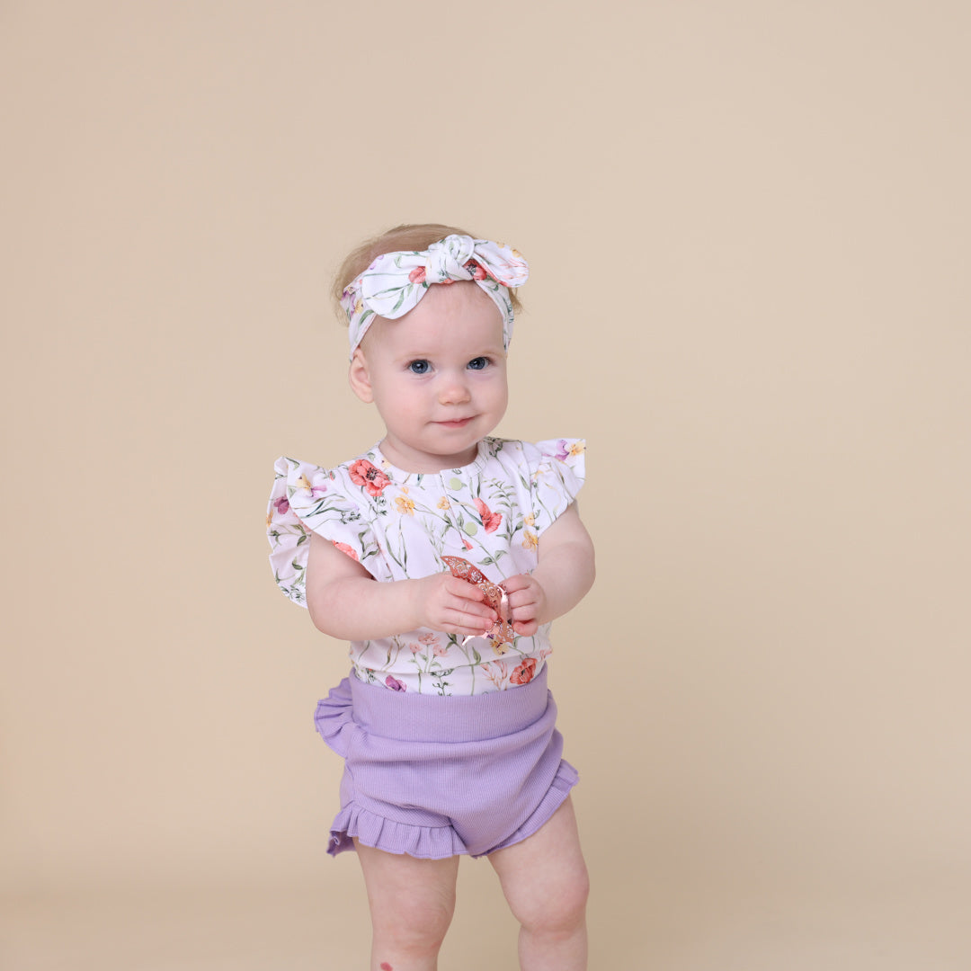 SNUGGLE HUNNY ORGANIC HIGH WAIST BLOOMERS - JACARANDA