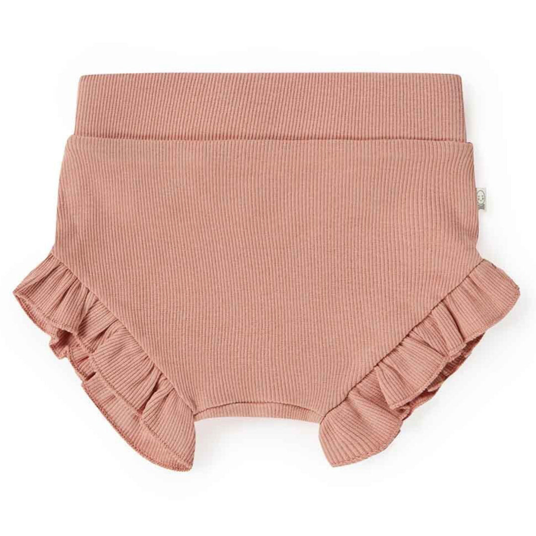 SNUGGLE HUNNY ORGANIC HIGH WAIST BLOOMERS - ROSE