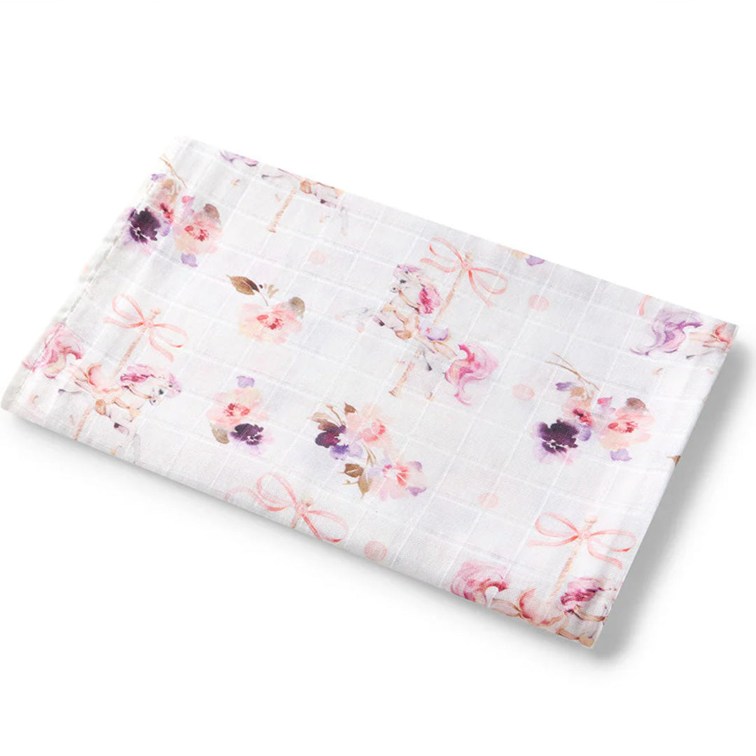 SNUGGLE HUNNY ORGANIC MUSLIN WRAP -  CAROUSEL