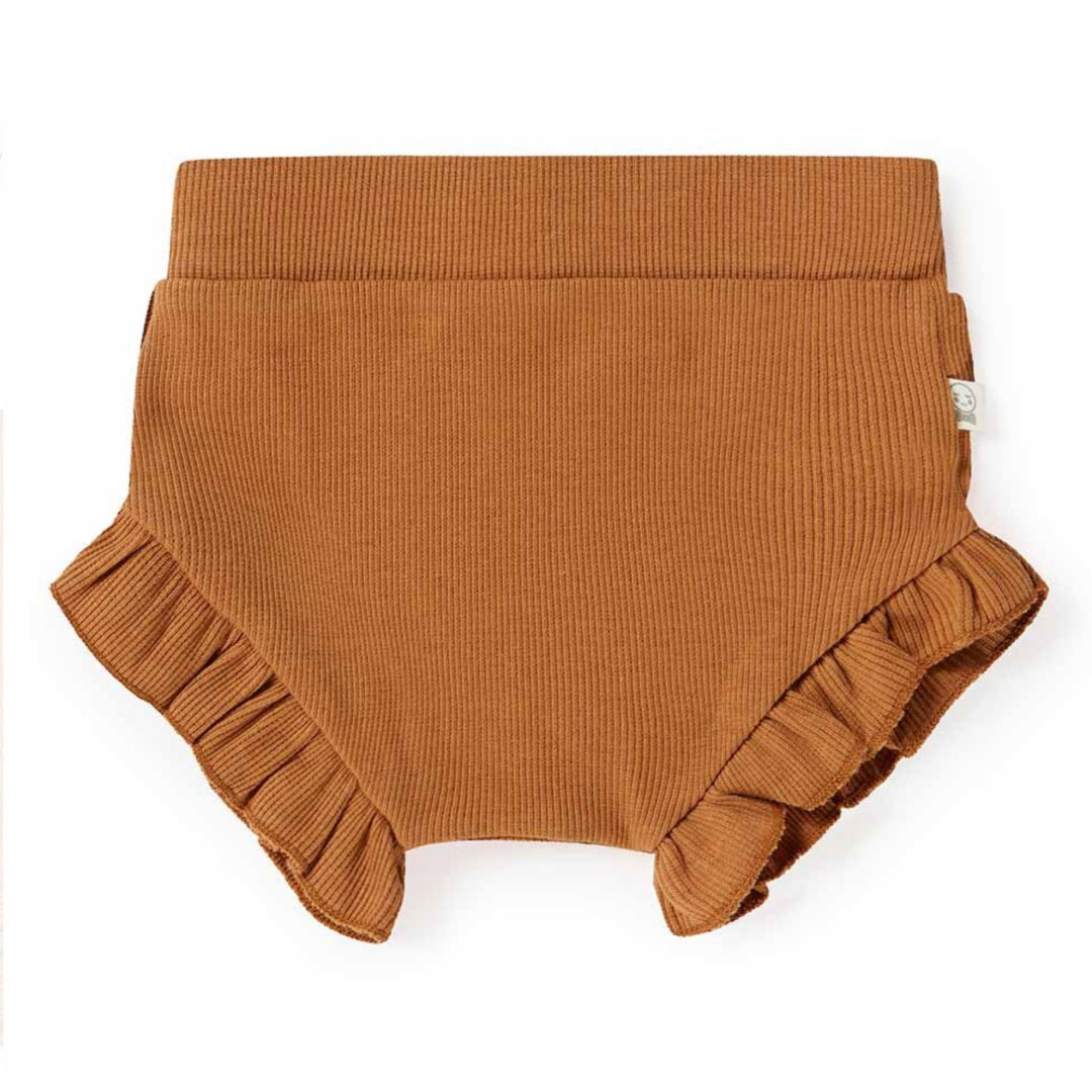 SNUGGLE HUNNY ORGANIC HIGH WAIST BLOOMERS - CHESTNUT