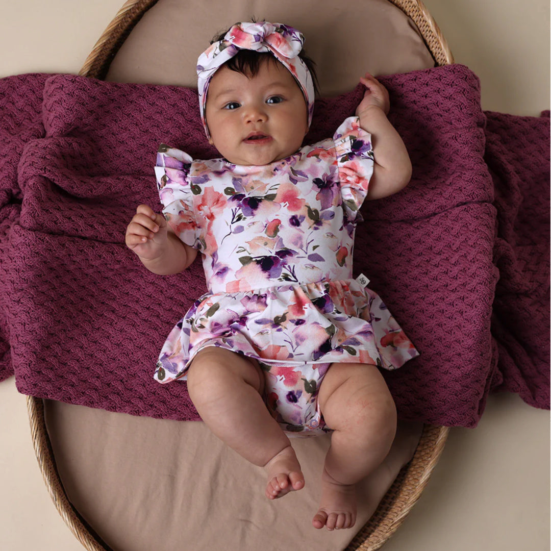 SNUGGLE HUNNY ORGANIC DRESS - BLUSHING BEAUTY