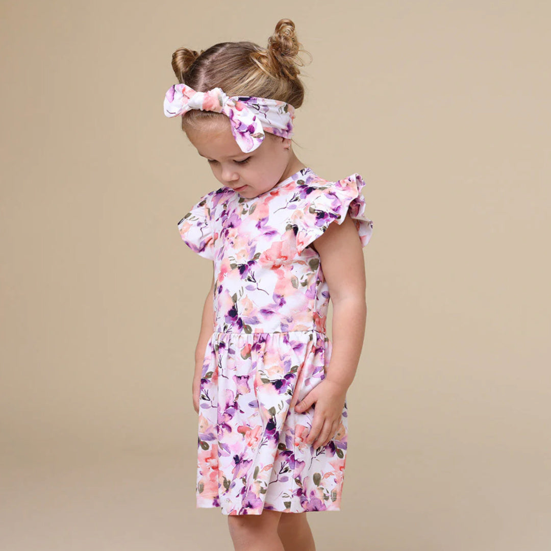 SNUGGLE HUNNY ORGANIC DRESS - BLUSHING BEAUTY