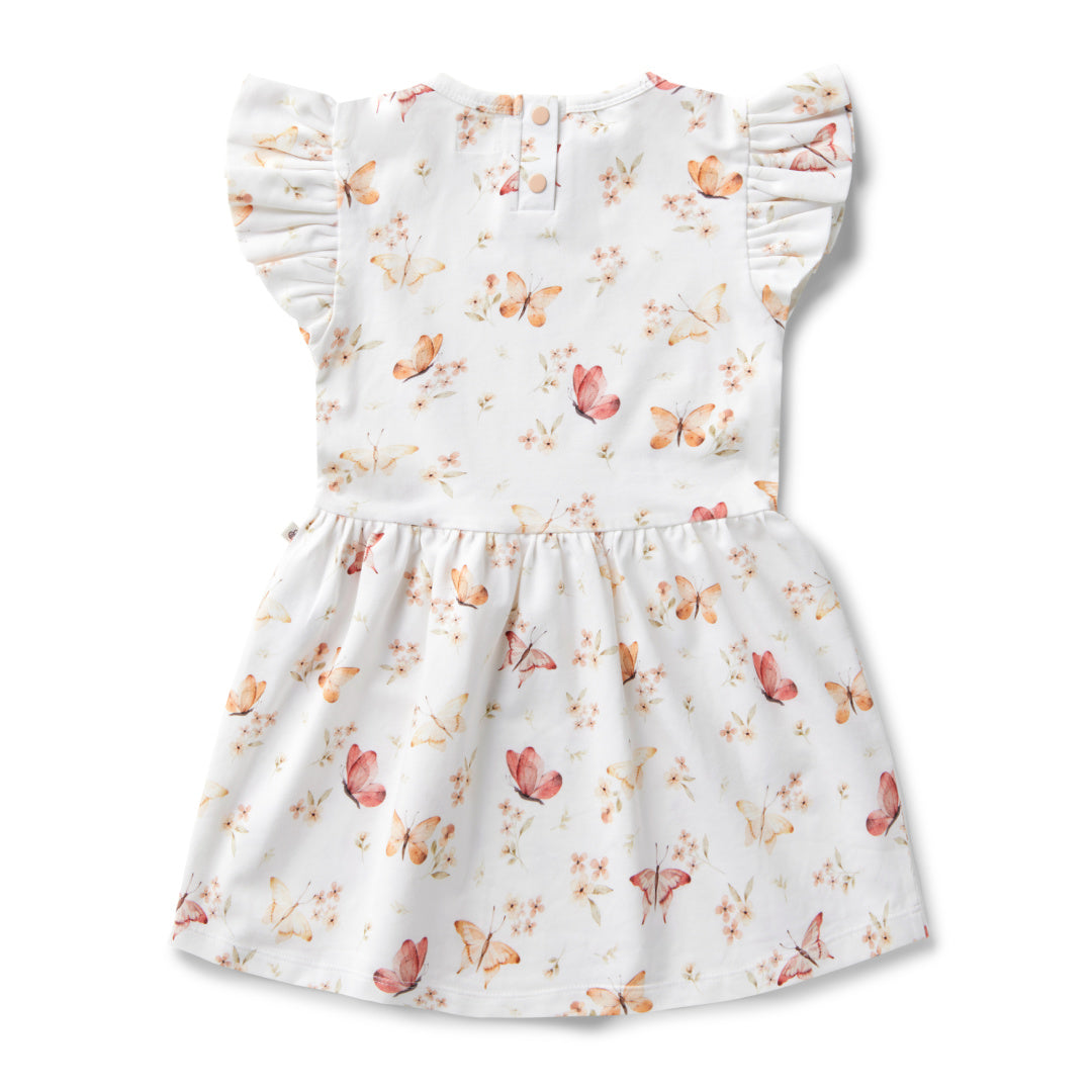 SNUGGLE HUNNY ORGANIC DRESS - BUTTERFLY