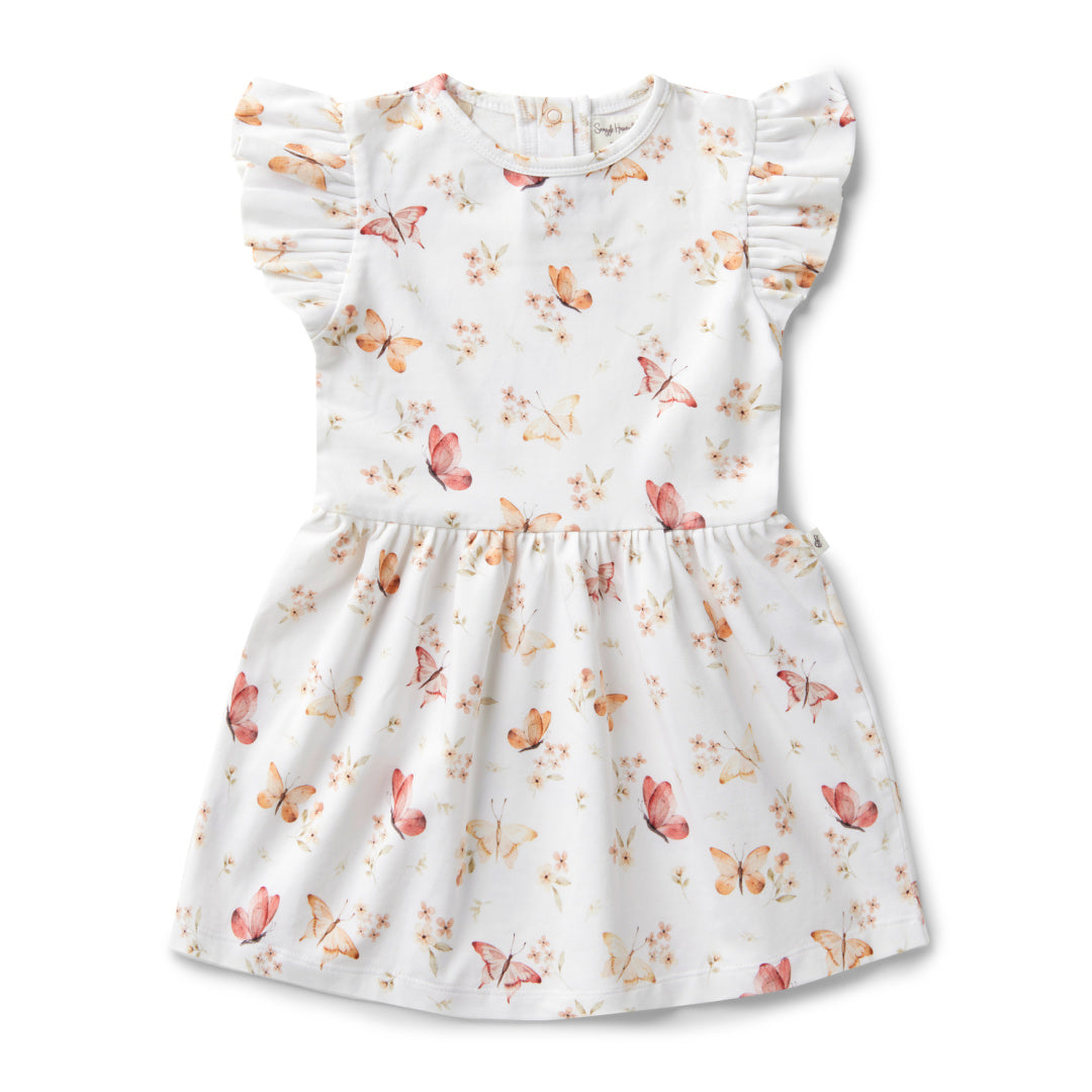 SNUGGLE HUNNY ORGANIC DRESS - BUTTERFLY