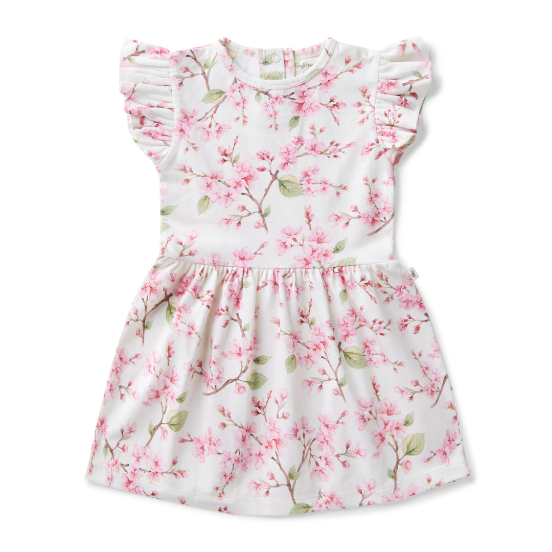 SNUGGLE HUNNY ORGANIC DRESS - CHERRY BLOSSOM