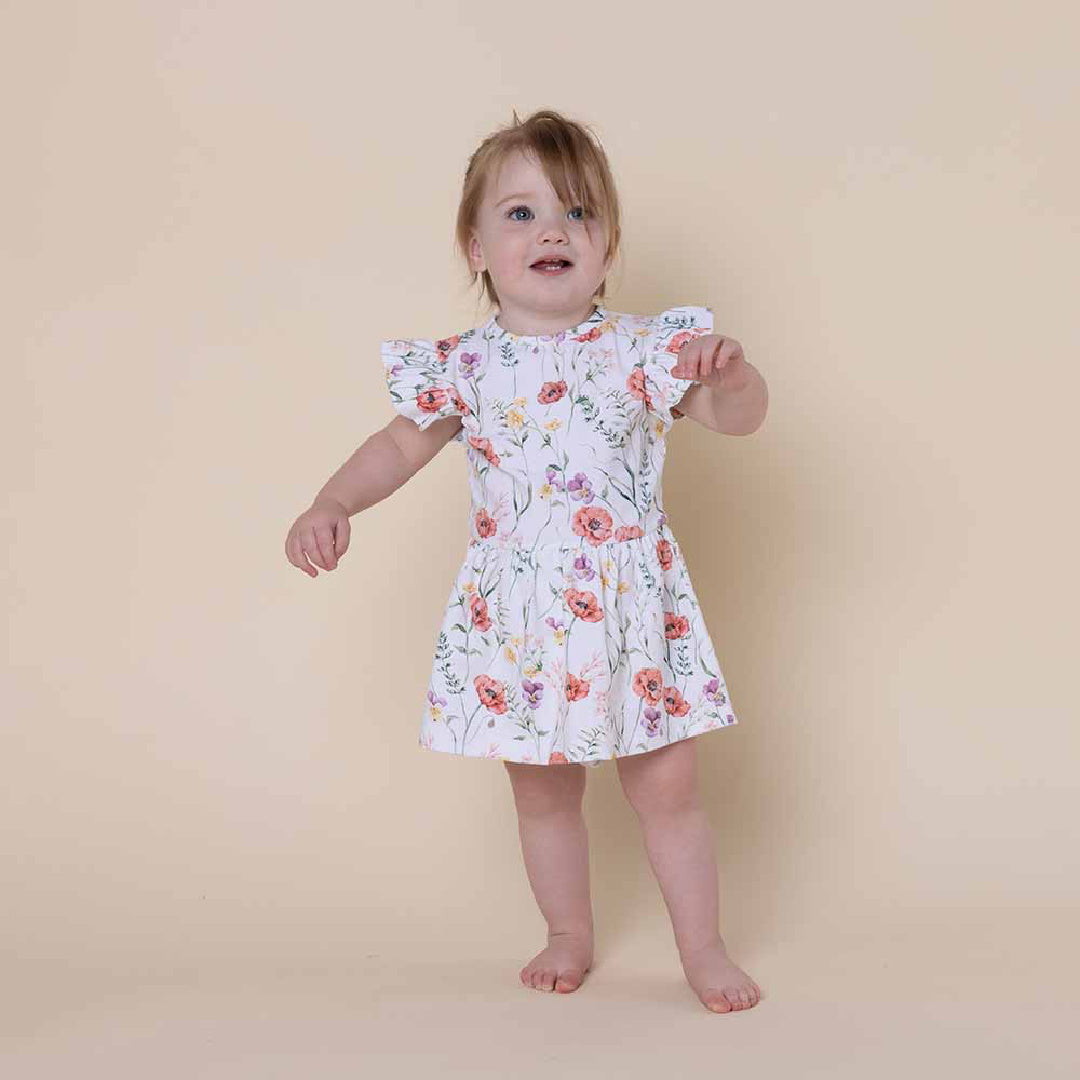 SNUGGLE HUNNY ORGANIC DRESS - MEADOW