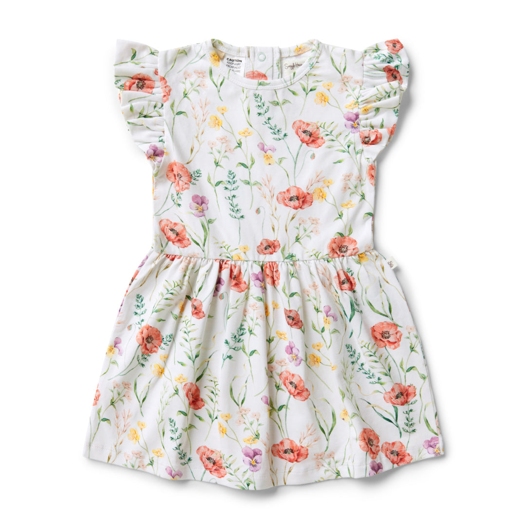 SNUGGLE HUNNY ORGANIC DRESS - MEADOW