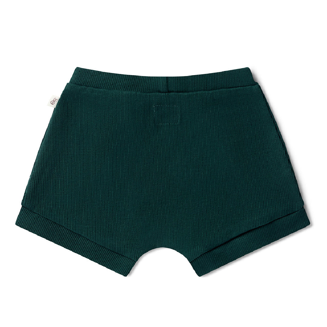SNUGGLE HUNNY ORGANIC SHORTS - EMERALD