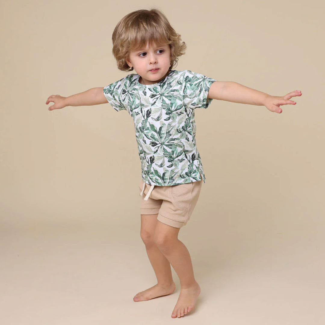 SNUGGLE HUNNY ORGANIC SHORT SLEEVE T-SHIRT - EVERGREEN