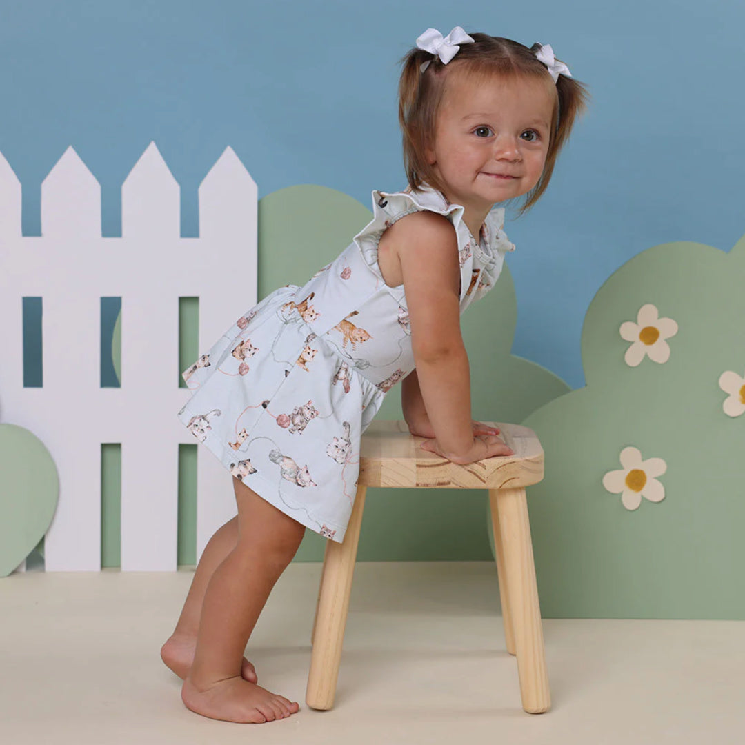 SNUGGLE HUNNY ORGANIC DRESS - KITTENS