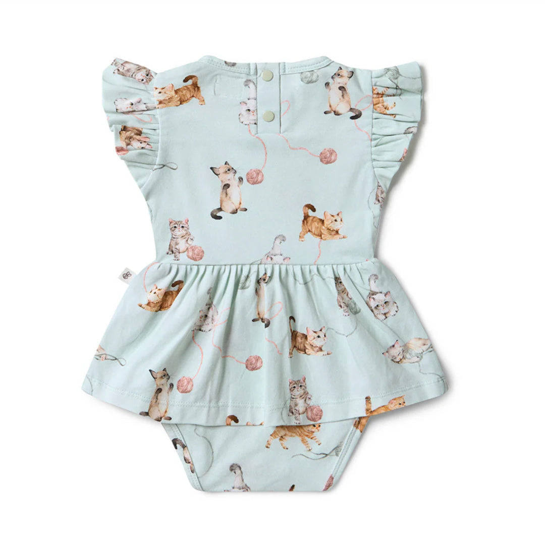 SNUGGLE HUNNY ORGANIC DRESS - KITTENS