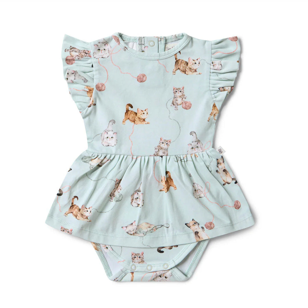 SNUGGLE HUNNY ORGANIC DRESS - KITTENS
