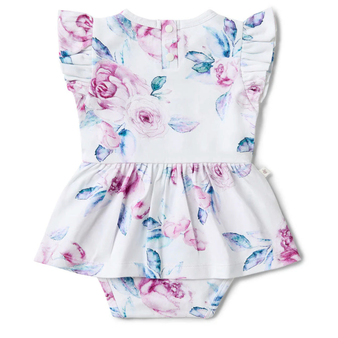 SNUGGLE HUNNY ORGANIC DRESS - LILAC SKIES