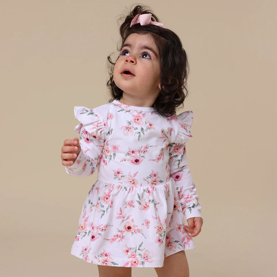 SNUGGLE HUNNY ORGANIC LONG SLEEVE DRESS - CAMILLE