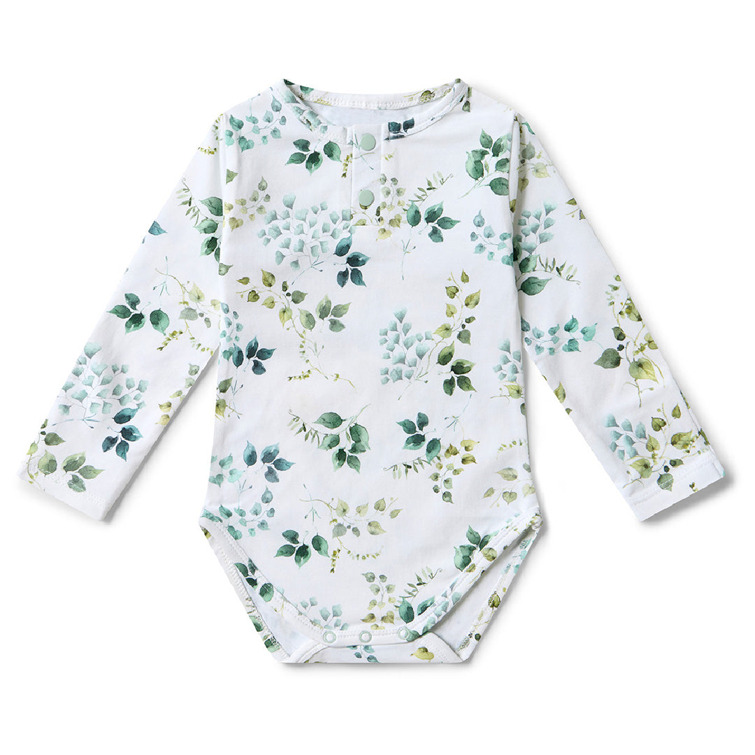 SNUGGLE HUNNY ORGANIC LONG SLEEVE BODYSUIT - EDEN