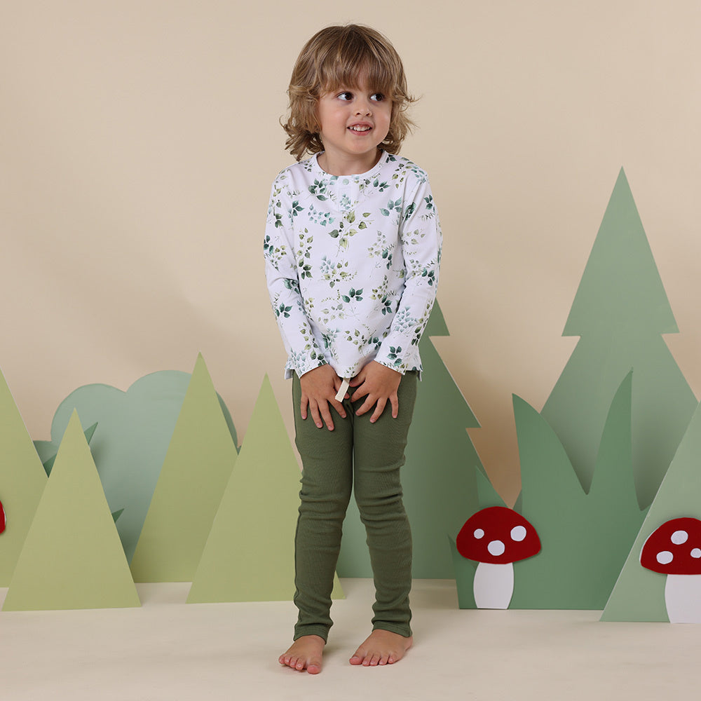 SNUGGLE HUNNY ORGANIC LONG SLEEVE TOP - EDEN