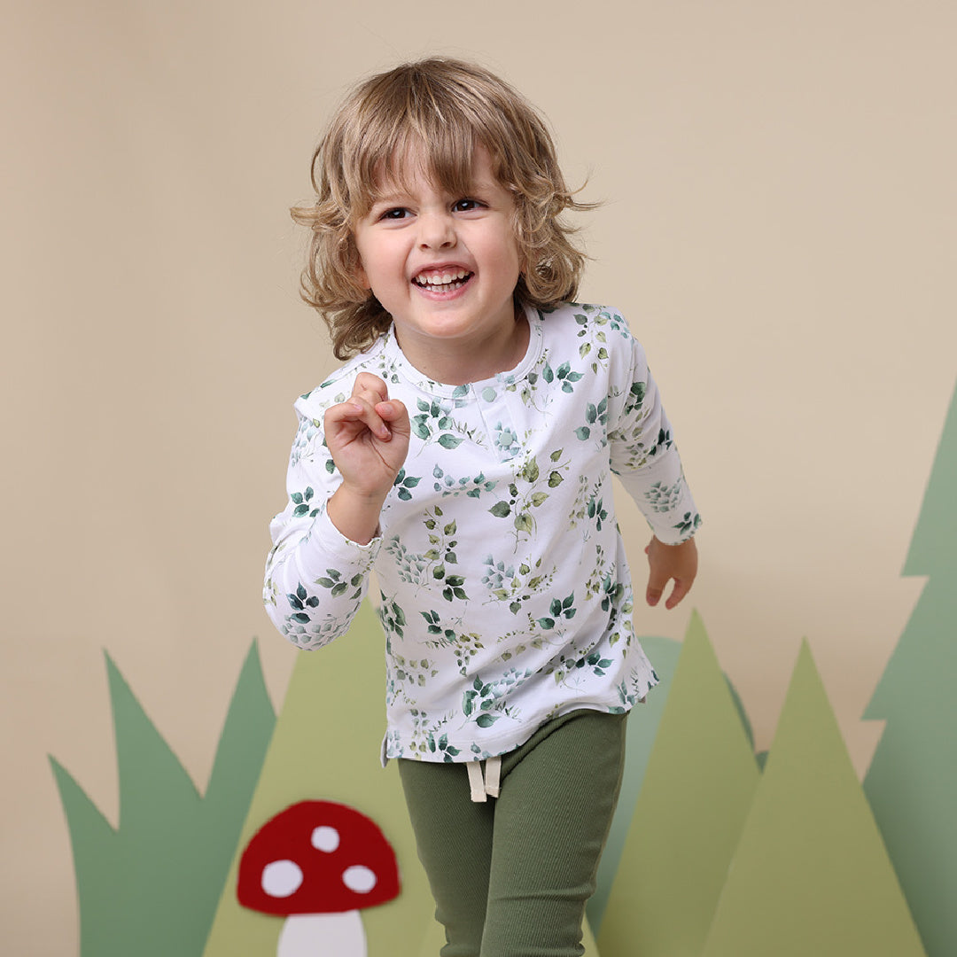 SNUGGLE HUNNY ORGANIC LONG SLEEVE TOP - EDEN