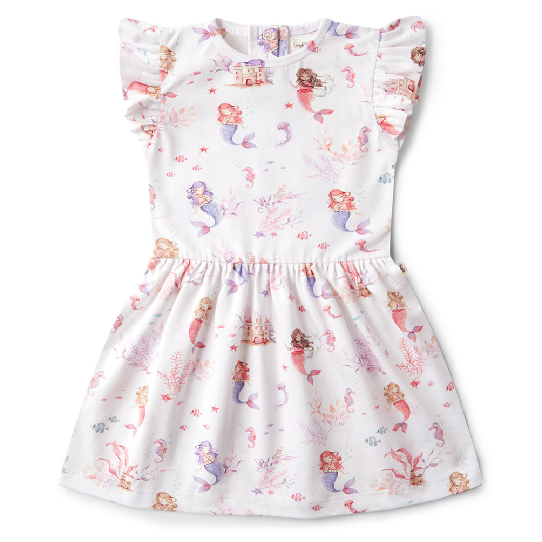 SNUGGLE HUNNY ORGANIC DRESS - MERMAID