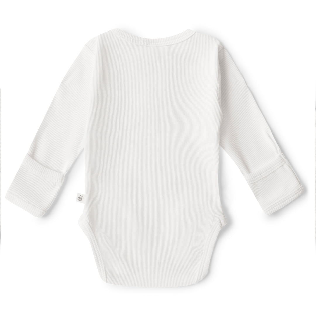 SNUGGLE HUNNY ORGANIC LONG SLEEVE BODYSUIT - MILK